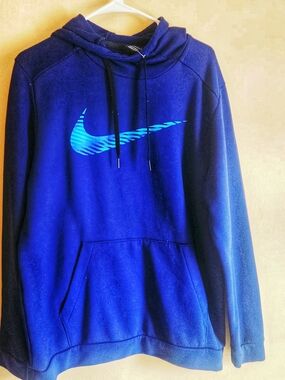 Nike Men's Royal Blue Swoosh Pullover Hoodie